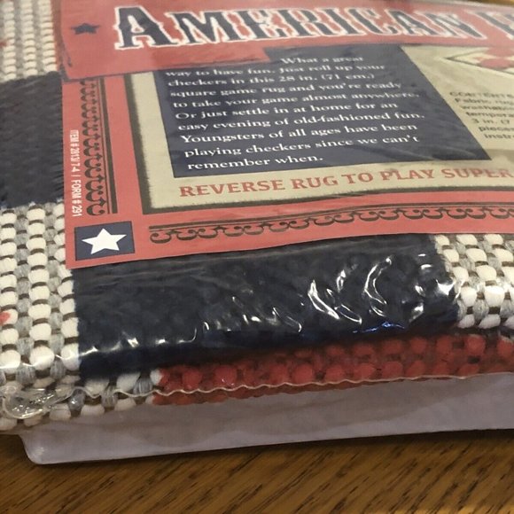 Jumbo Checkers Set 3-in-1 Tic Tac Toe Game with 24 Checker Pieces Reversible - Picture 5 of 6